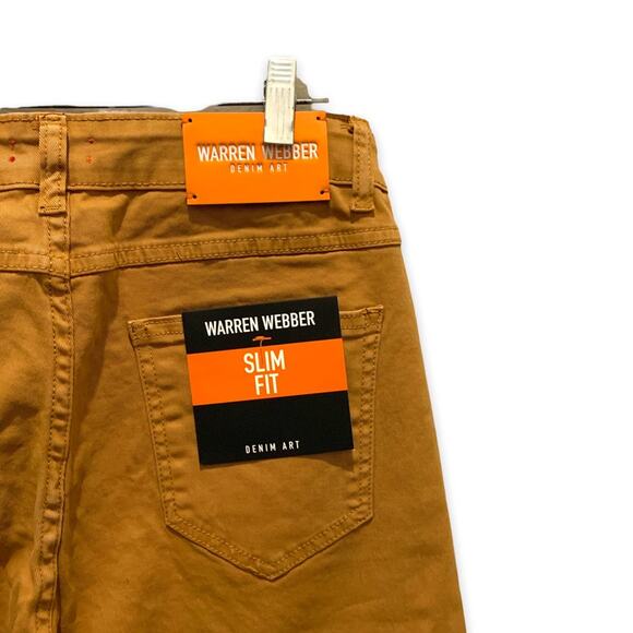 Warren Webber tan brown jeans  Size 31”waist 28.5” inseam - Picture 4 of 8